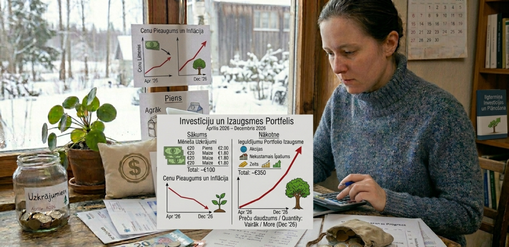Cilvēks analizē ieguldījumus un redz finanšu izaugsmes grafiku